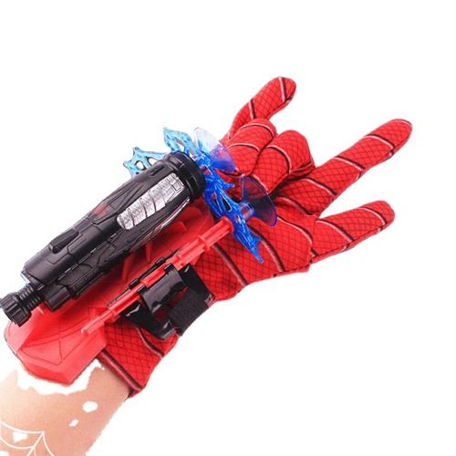 2024 Unisex Superhero Spider-Man Launcher Mitten with Bullet Set Soft ABS PC Materials Hot Children's Educational Toy