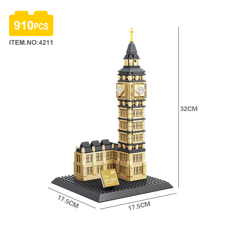 Kids World Famous Architecture 3D Building Blocks Sets City Bricks Classic Skyline Model Toys