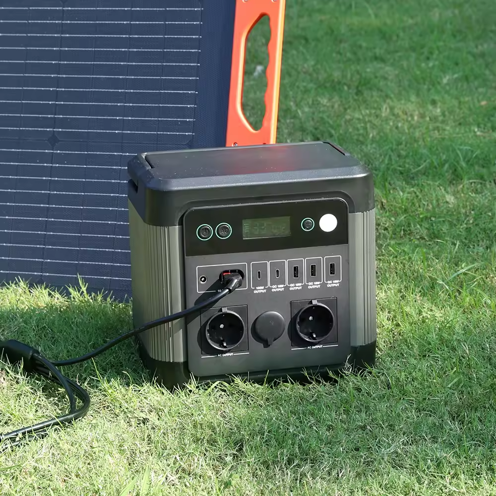 Camping emergency generator pure sine wave 1000w portable solar power station