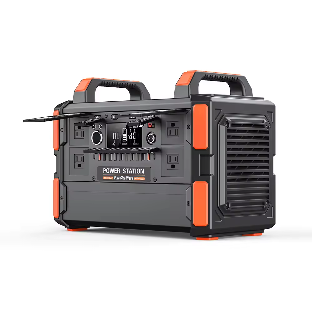 LiFePO4 Battery 8 Hours Charging Time 1000W Portable Solar Generator Power Station