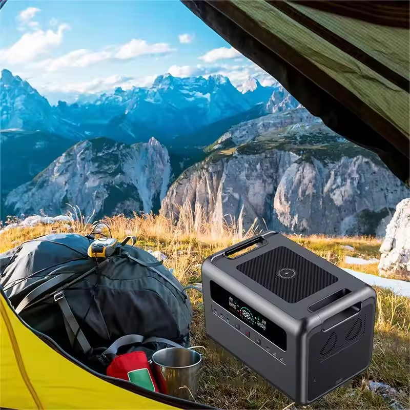 Lifepo4 Battery Outdoor Camping Emergency Storage Solar Generator 2400w Portable Power Station