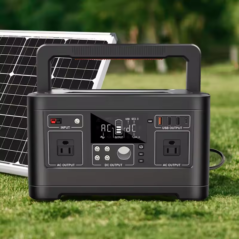 New design solar electric power station high capacity charging process 500 watts portable power station