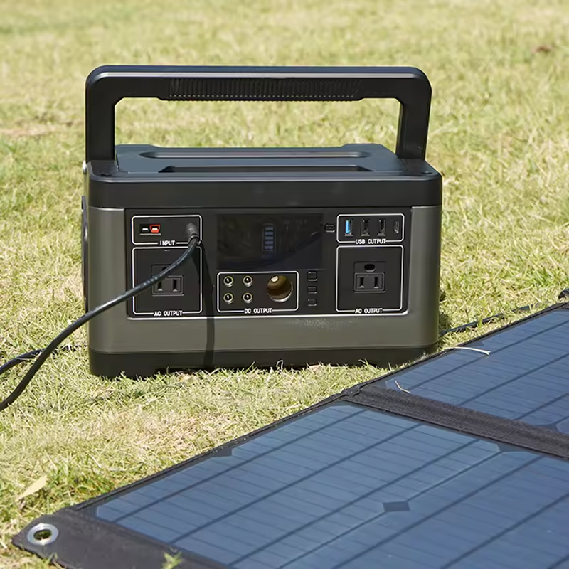 New design solar electric power station high capacity charging process 500 watts portable power station