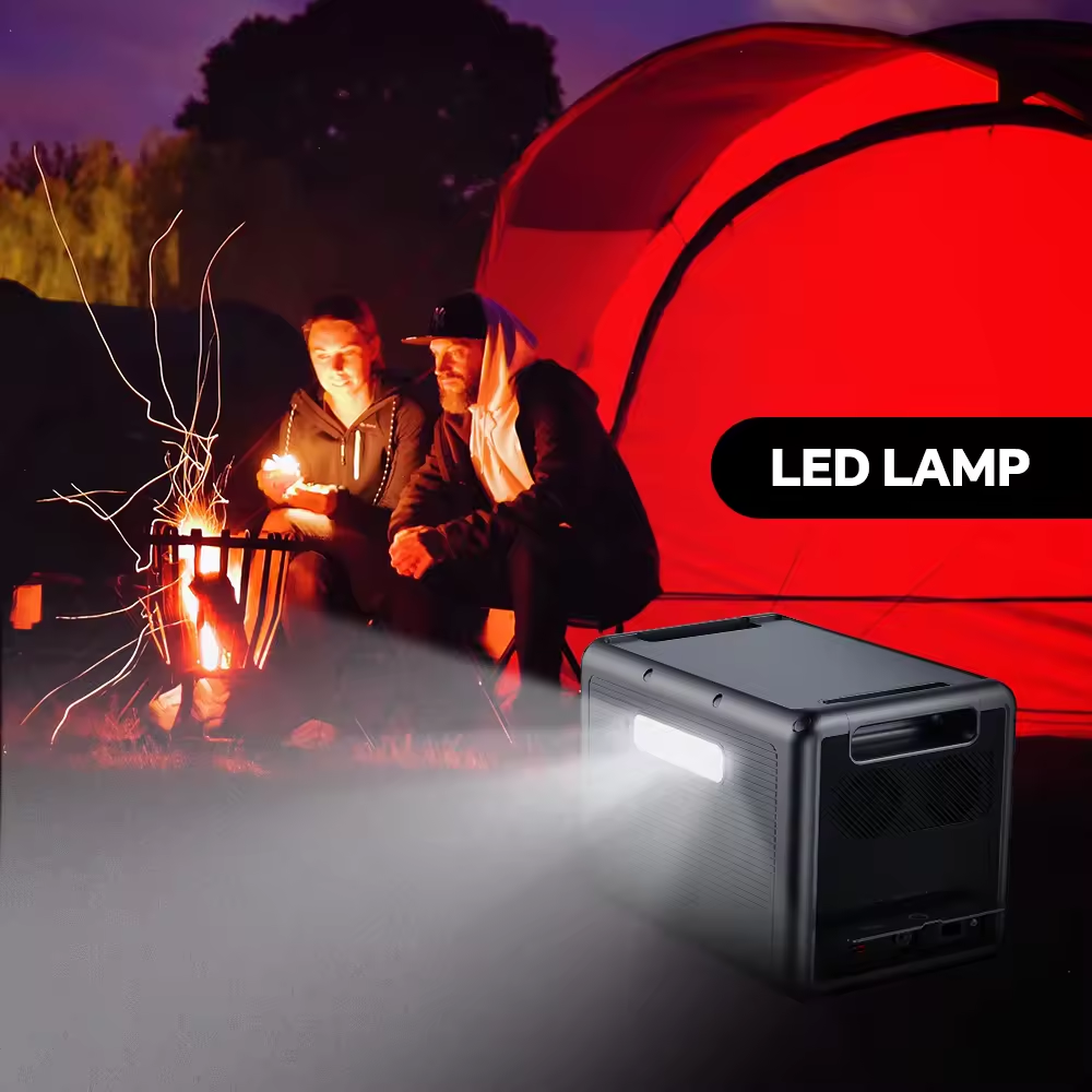 Camping Two-way Fast Charging 1500w LiFePO4 Battery Solar Generator Portable Power Station For Emergency