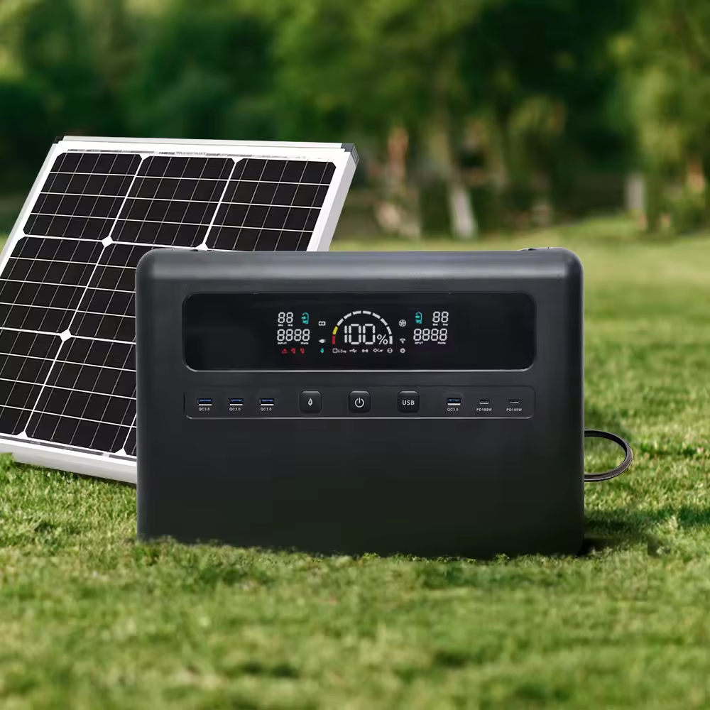 AC DC Solar LiFePO4 Camping Battery Storage Station Emergency Solar Generator Portable Power Station