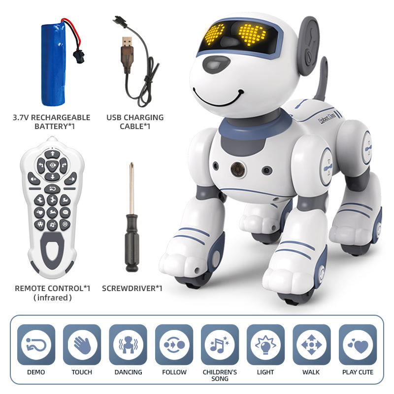 Wholesale Battery Operated Toy Intelligent Smart Robot Dog with Security Features on Sale