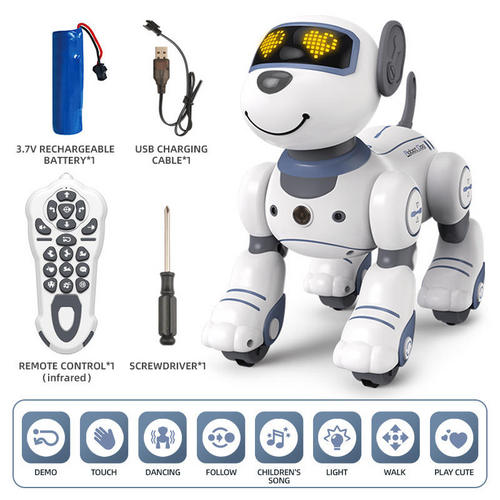 Wholesale Battery Operated Toy Intelligent Smart Robot Dog with Security Features on Sale