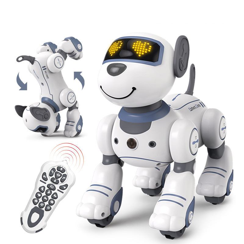 2024 High Quality Interactive Educational Robotic Dog Unisex ABS and Plastic Model with Smart Light and Sound Features