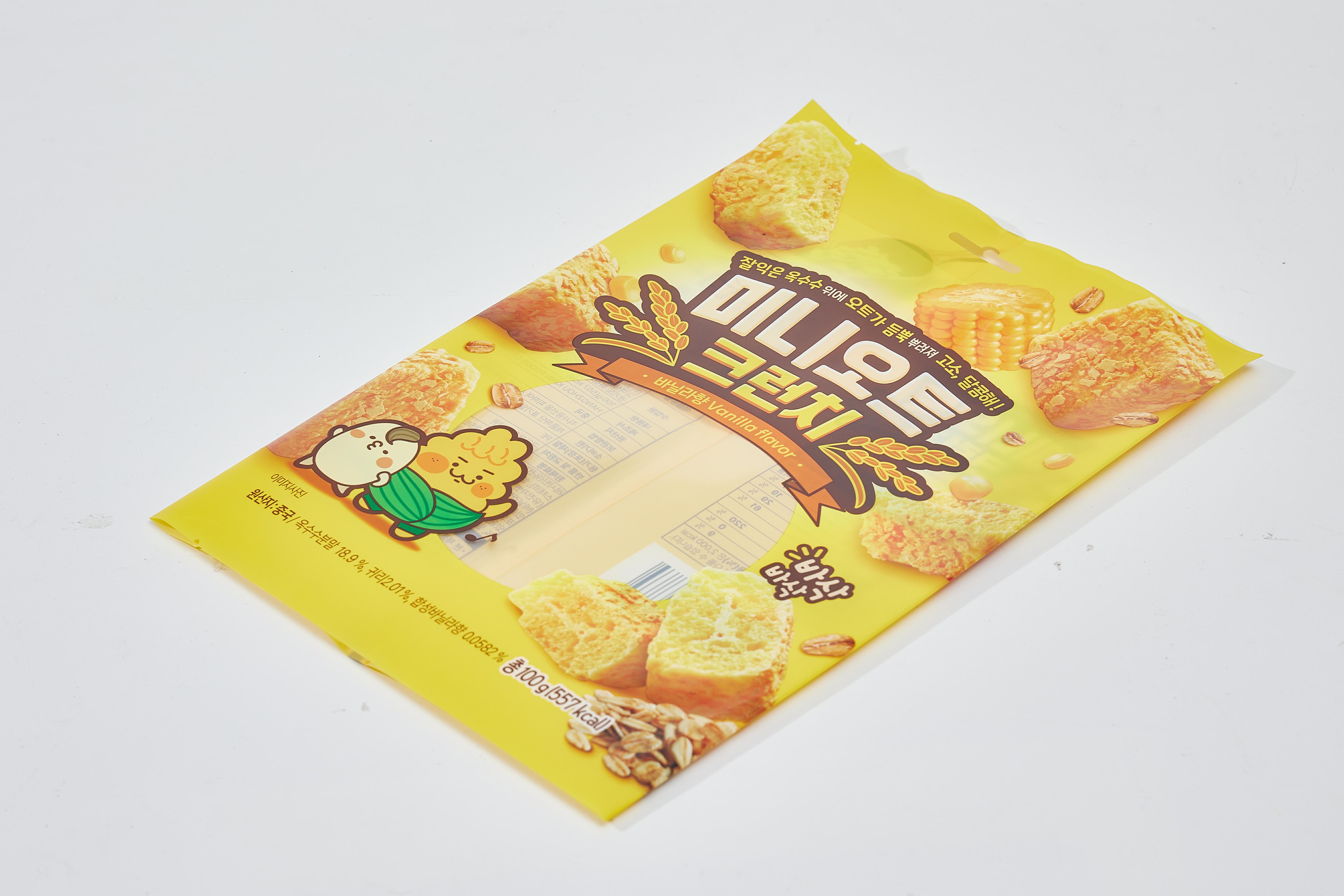 Leisure food packaging High Quality Food Grade Rice Cookies Packing Bag