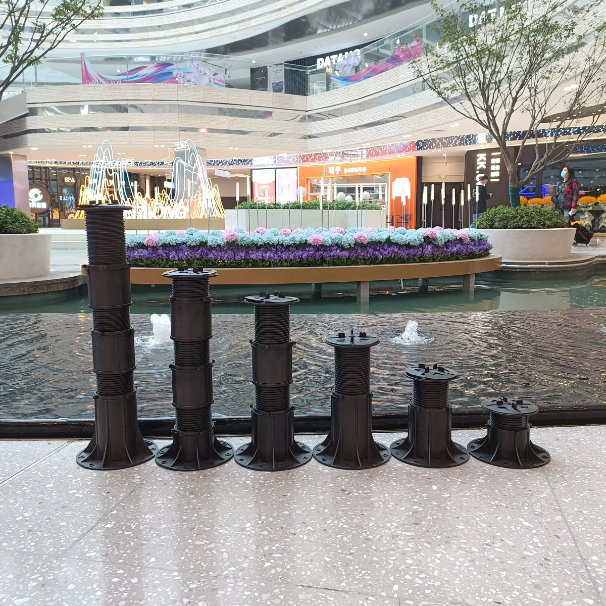 Adjustable Pedestal Universal support for waterscape and Stone brick paving Ground reinforced load bearing