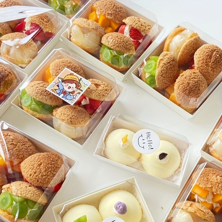 Charcuterie Boxes with Clear Lids,Bakery Boxes,Cookie Boxes,Small Treat ...