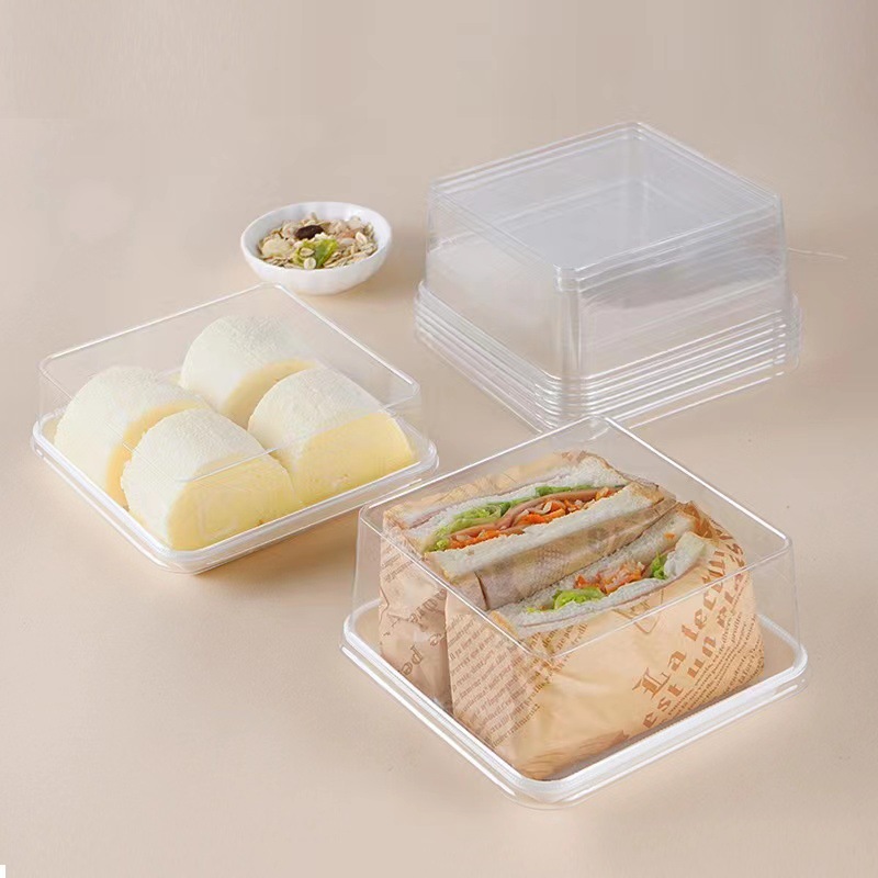 Charcuterie Boxes with Clear Lids,PET Bakery Boxes,Cookie Boxes,Small Treat Boxes for Cake Slice, Dessert to Go Containers