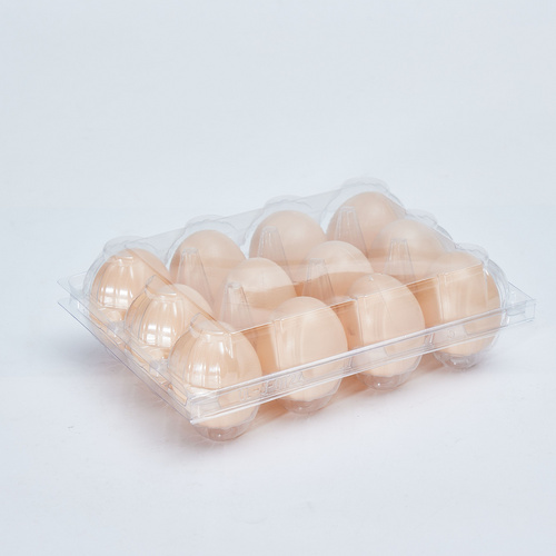 Clear Egg Cartons Plastic Egg Cartons Bulk Empty Egg Tray for Chicken Farm Business Market Home Refrigerator Storage 3*4 grids