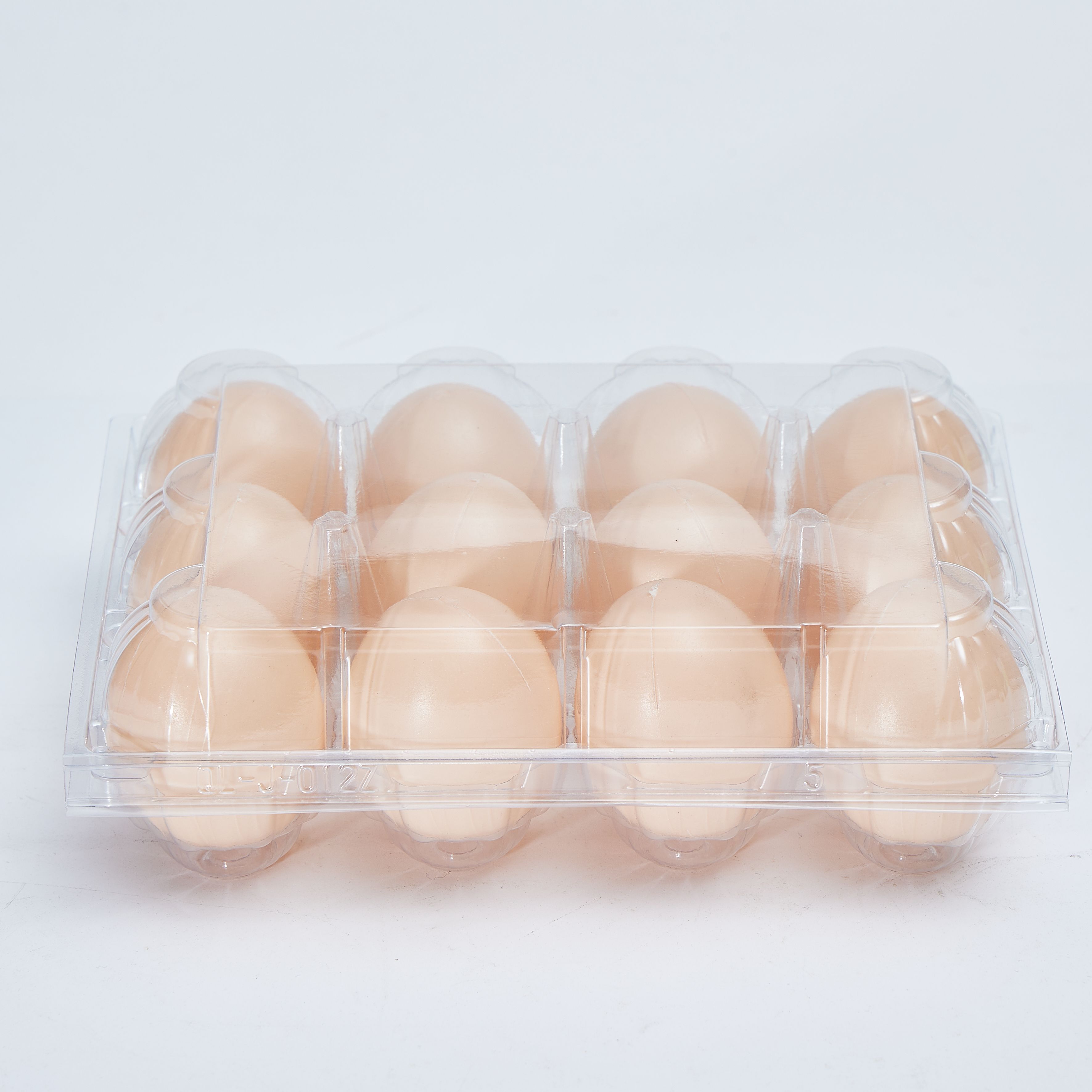 Clear Egg Cartons Plastic Egg Cartons Bulk Empty Egg Tray for Chicken Farm Business Market Home Refrigerator Storage 3*4 grids