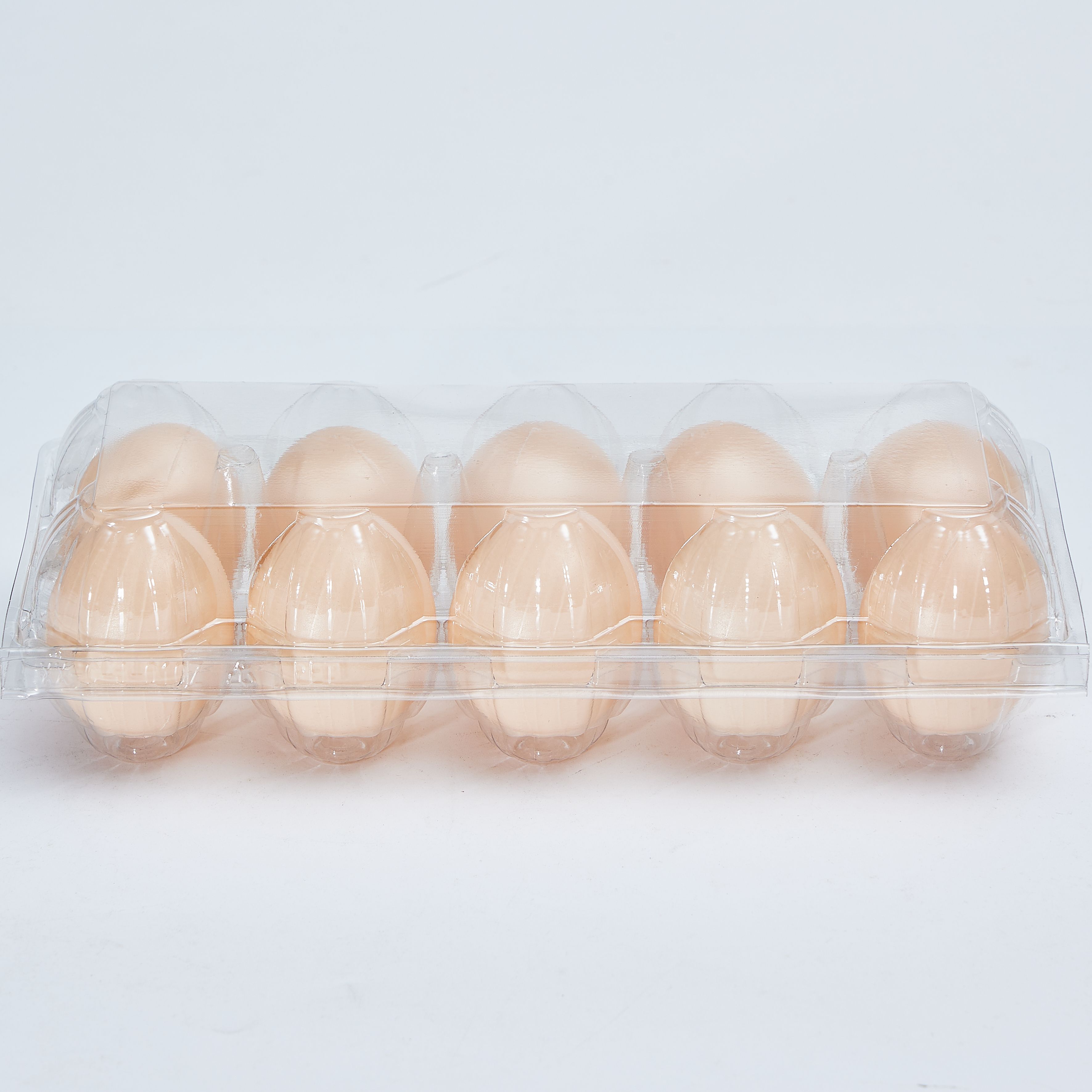 Clear Egg Cartons Plastic Egg Cartons Bulk Empty Egg Tray for Chicken Farm Business Market Home Refrigerator Storage 2*5 grids