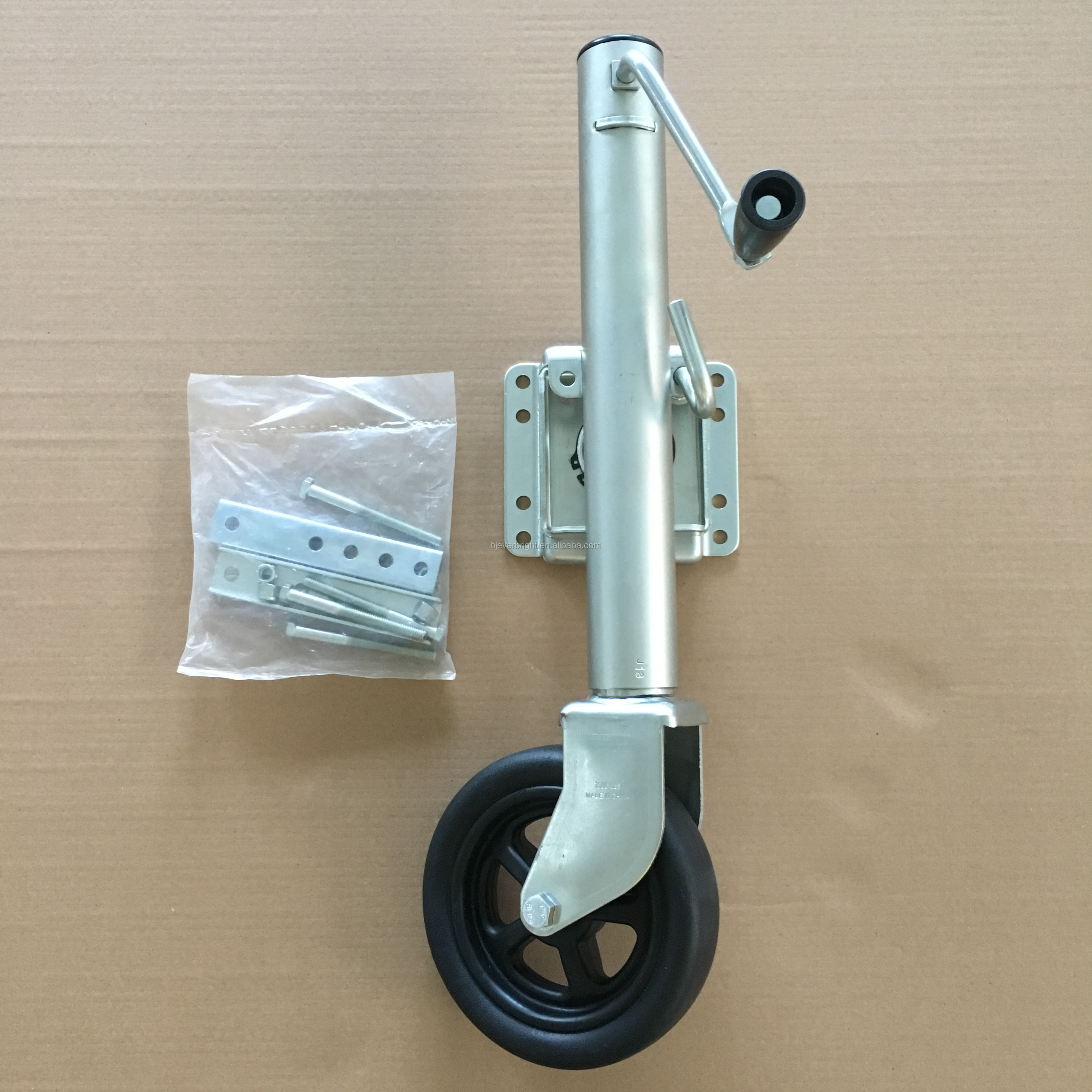 Customized marine trailer jack 1500lbs Swing Bracket Trailer Jack with 8'' Wheel