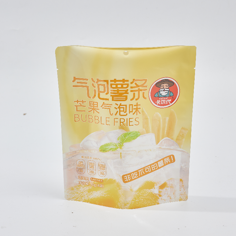 wholesale custom logo design printing matte poly mylar edible packaging snacks plantain potato chips bag