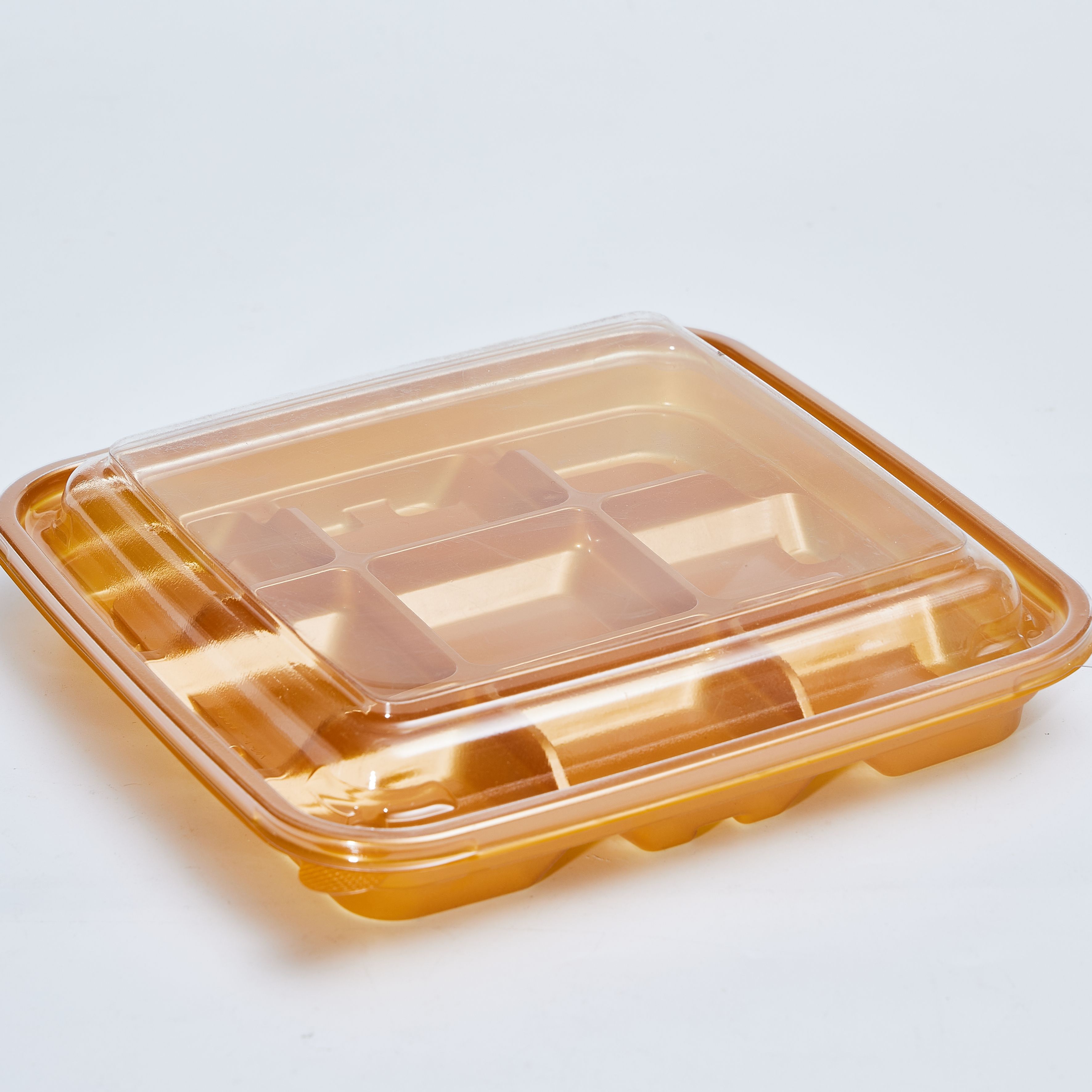 Custom Dessert container with Clear Lid PET Pastry Box for Chocolate Dessert To Go Tray