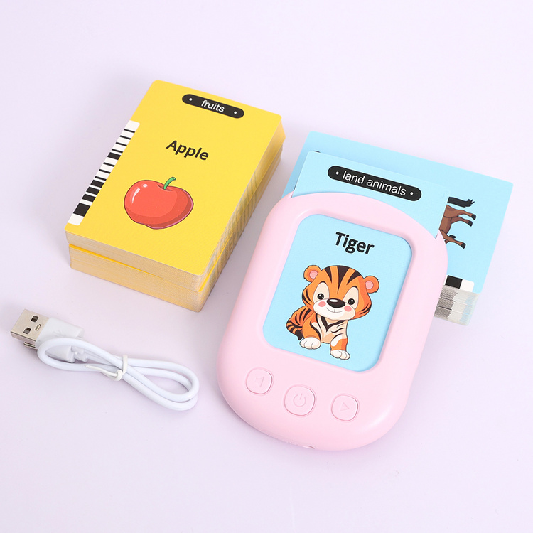 Kids Preschool Educational Cards English Words Learning Toys Card Machine Toy