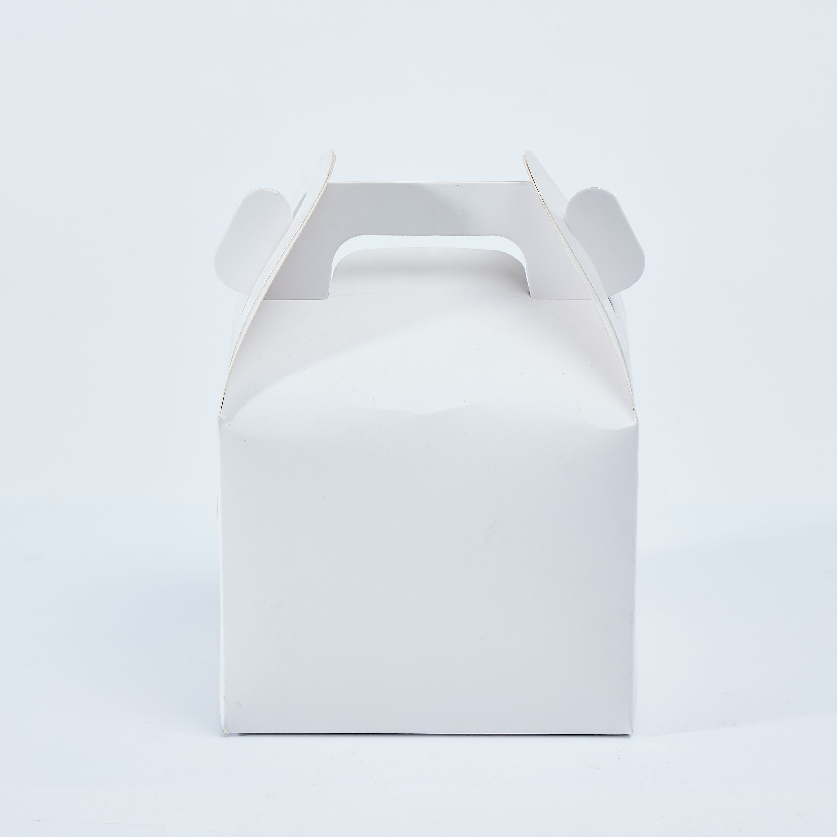 White Paper Cupcake Boxes with Insert Handle 2 Treat Holder Cupcake Containers Bakery Cake Box