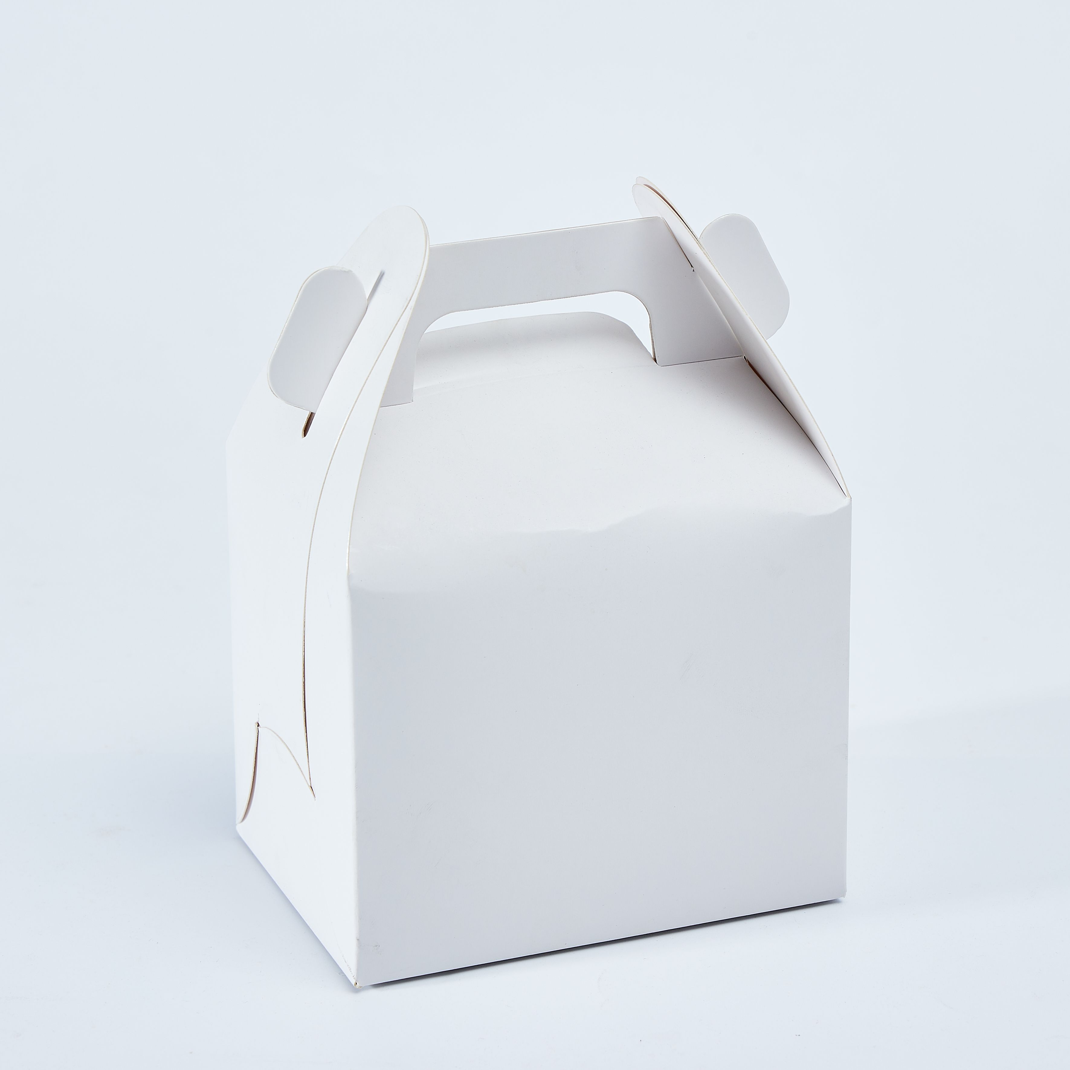 White Paper Cupcake Boxes with Insert Handle 2 Treat Holder Cupcake Containers Bakery Cake Box