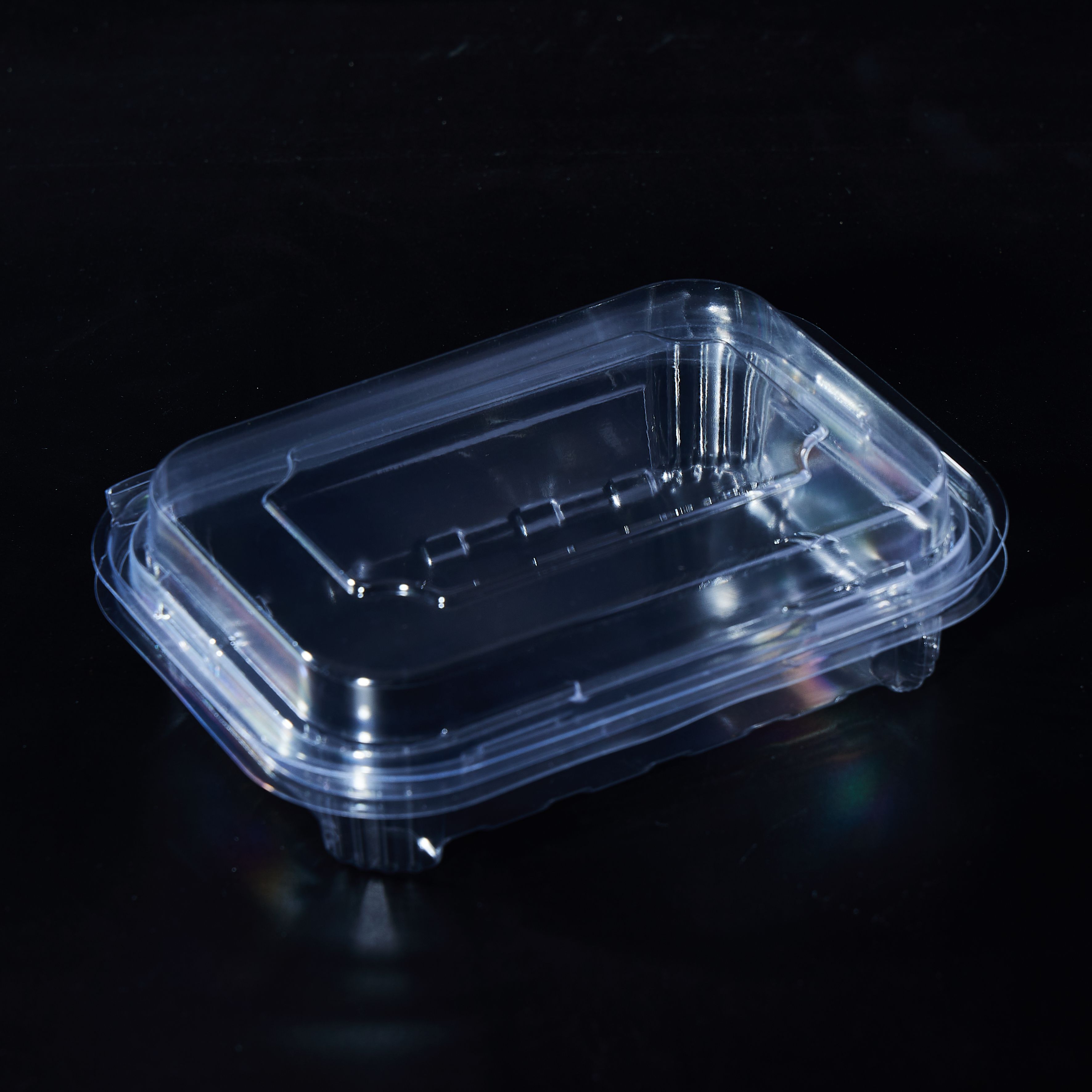 Transparent PET Box for Snack Nuts Dessert Fruit Plastic Container for Grocery store