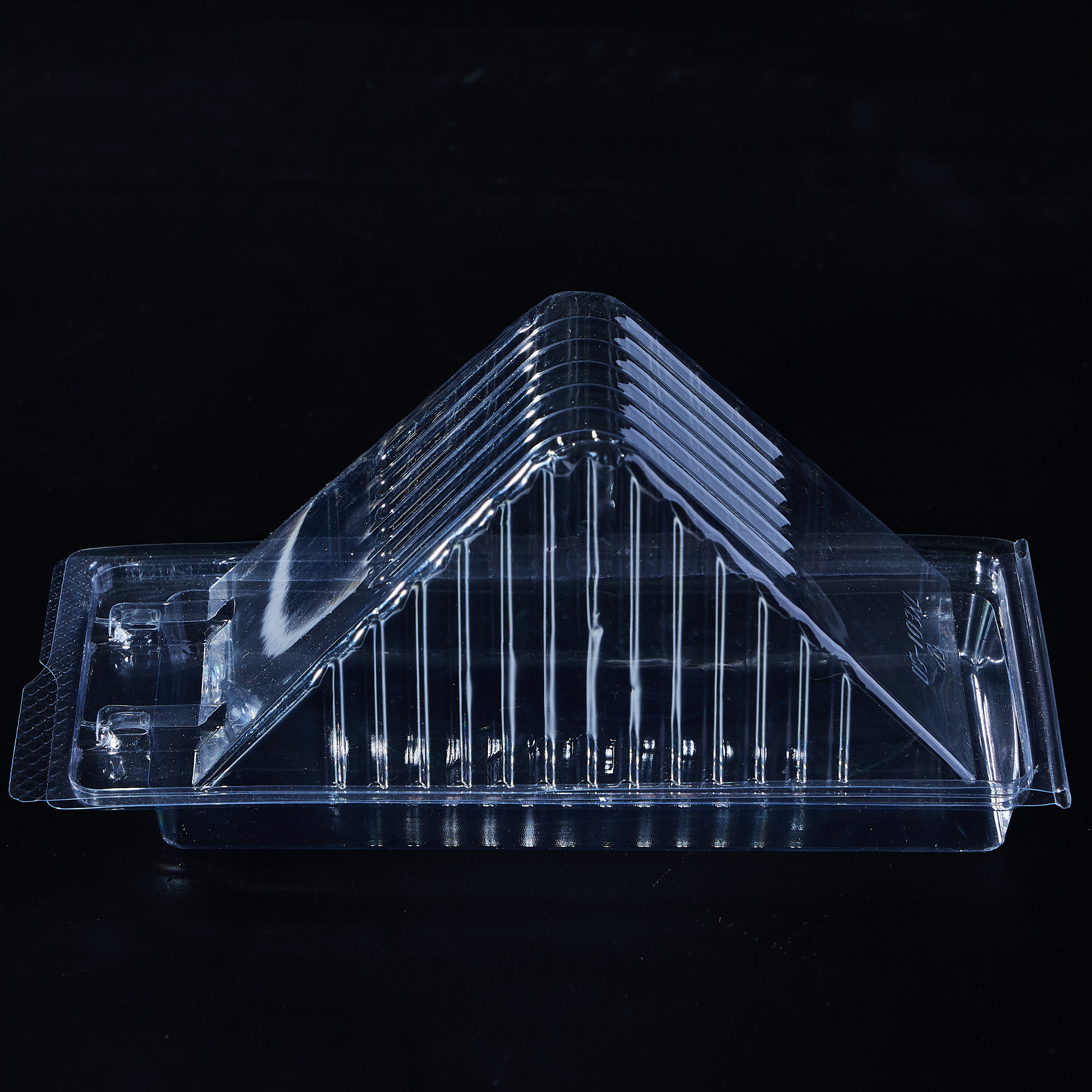 Sandwich Box Transparent Triangle PET Box for Bakery Grocery Store