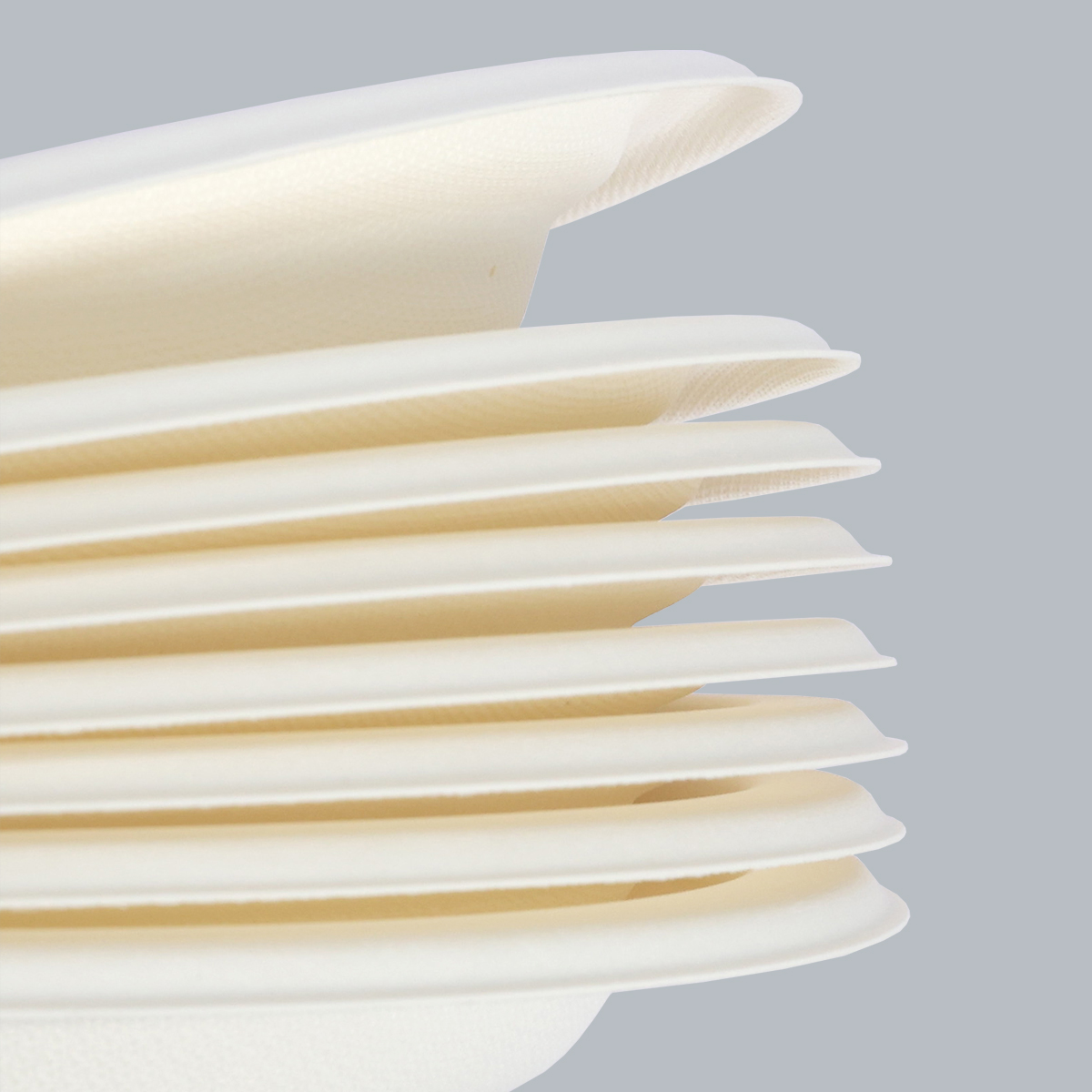 Biopolymer Food Packaging 3-compartment plate Compostable Bagasse Plates