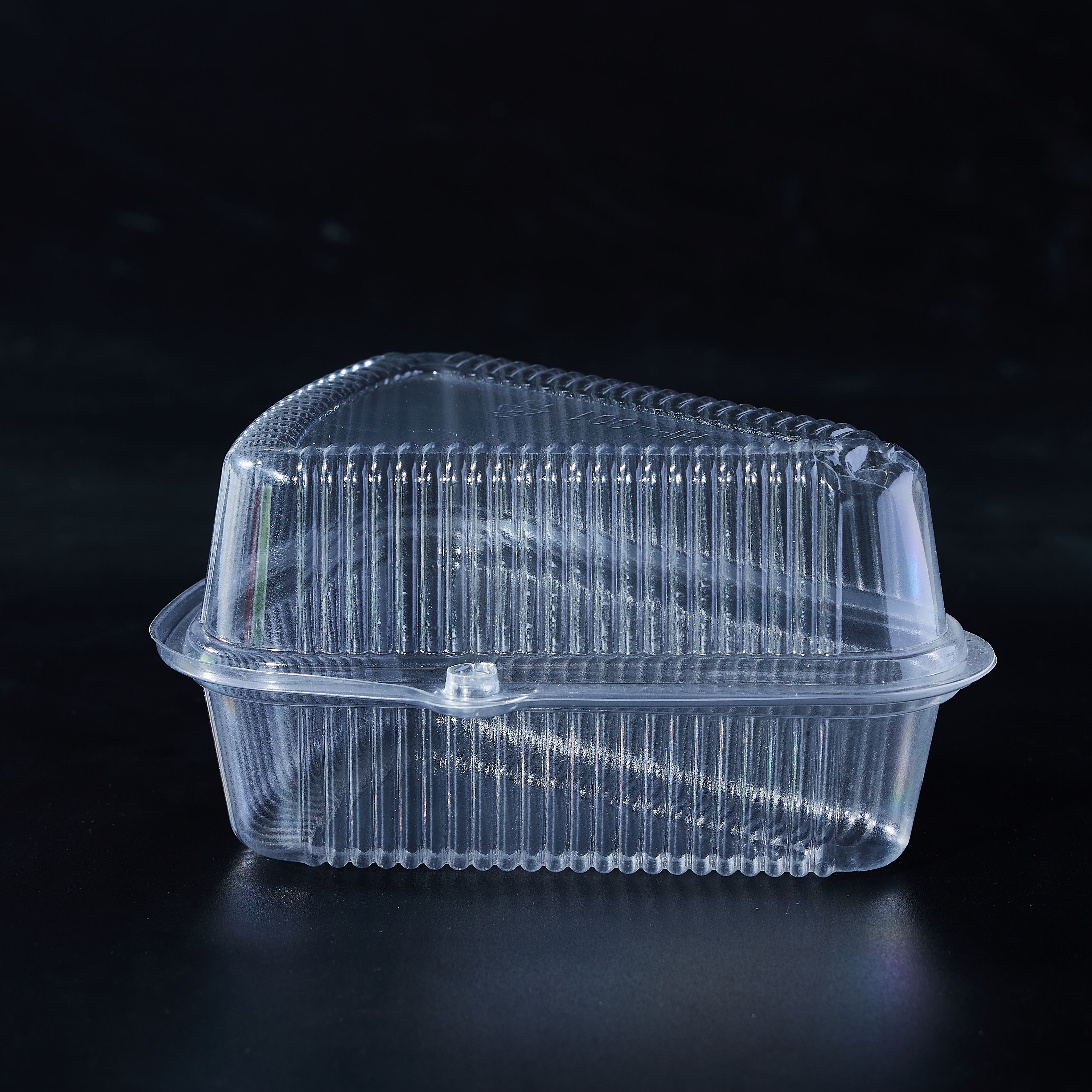 Triangle PET Container for Sandwich Cake Piece Cake Box for Grocery Store Bakery Food Company