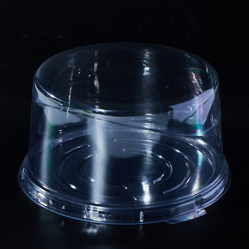 Clear PET Cake Box 6 inch Pastry Box for Bakery Grocery Store