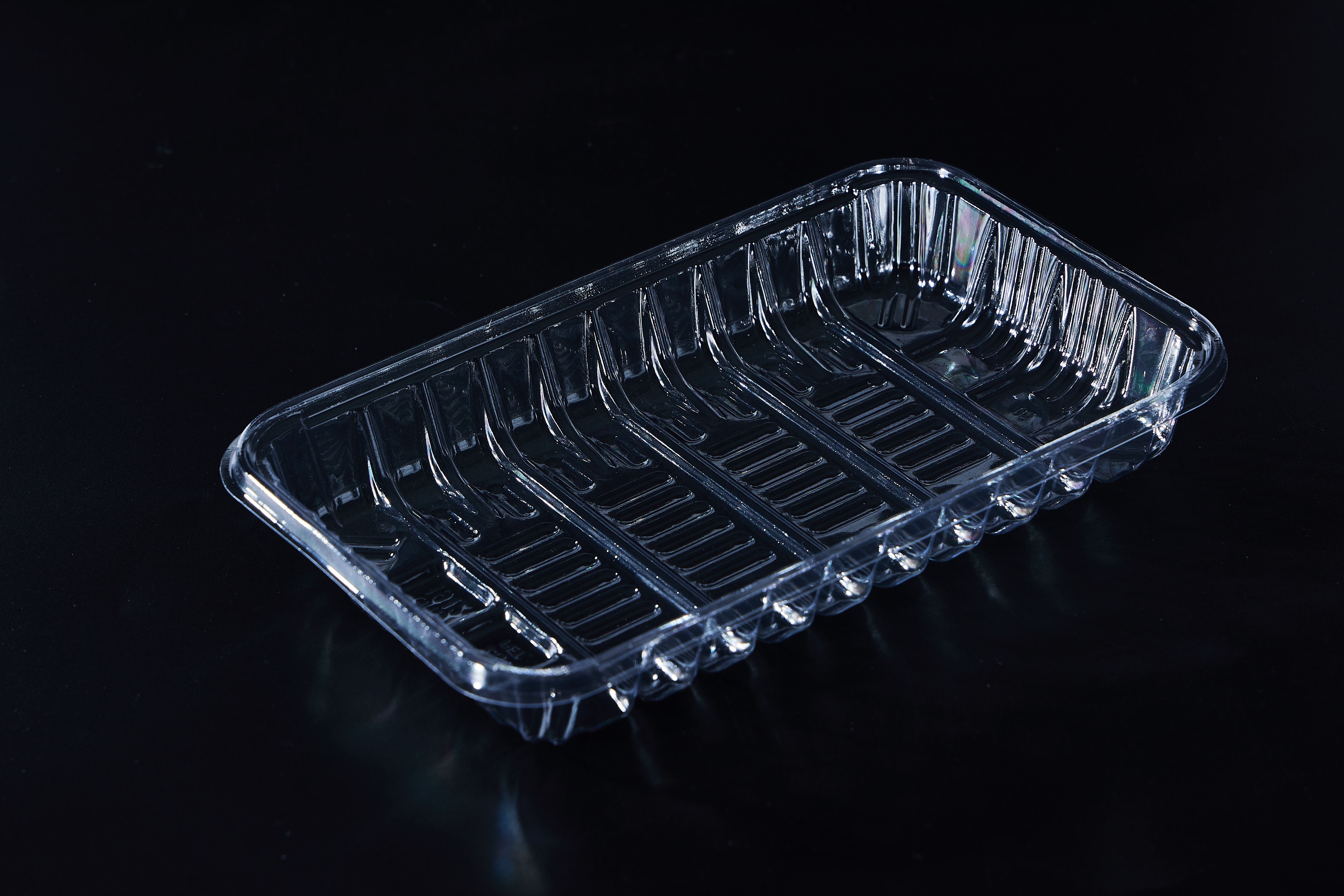 Disposable Clear Plastic Tray Fruit Vegetable Tray for Grocery Store Supermarkets