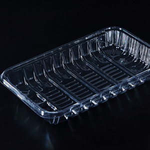 Disposable Clear Plastic Tray Fruit Vegetable Tray for Grocery Store Supermarkets