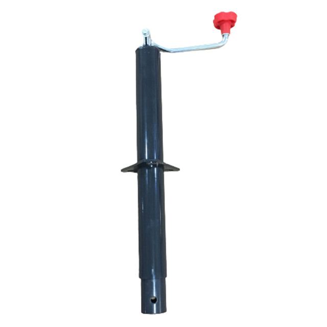 Utility Jack 2000lbs Adjustable Top Wind A-Frame Jack Heavy Trailer Support Leg Black Powder Coated A Frame Jack