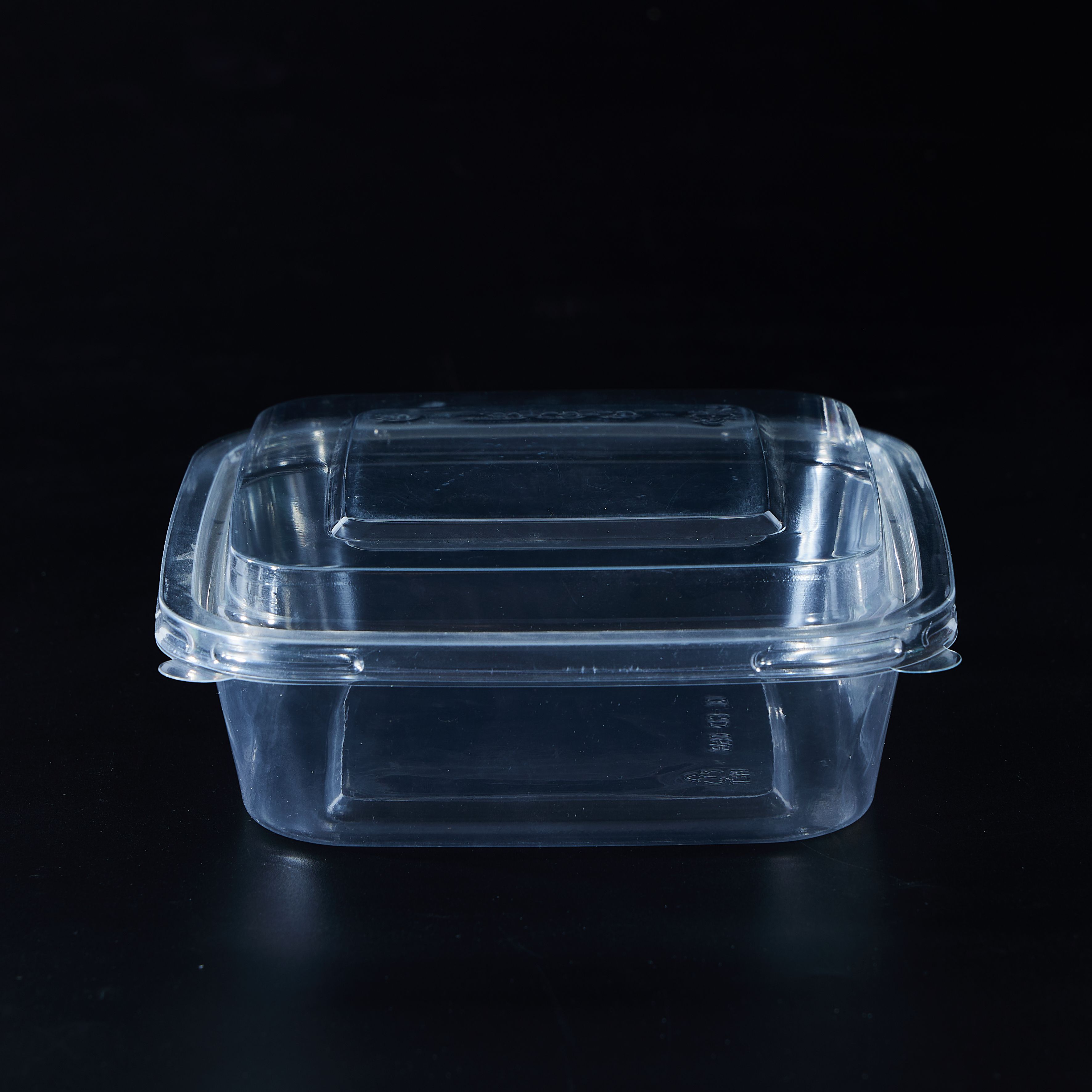 Clear Disposable Container Salad Fruit To go Box Take away box for Grocery store Supermarkets