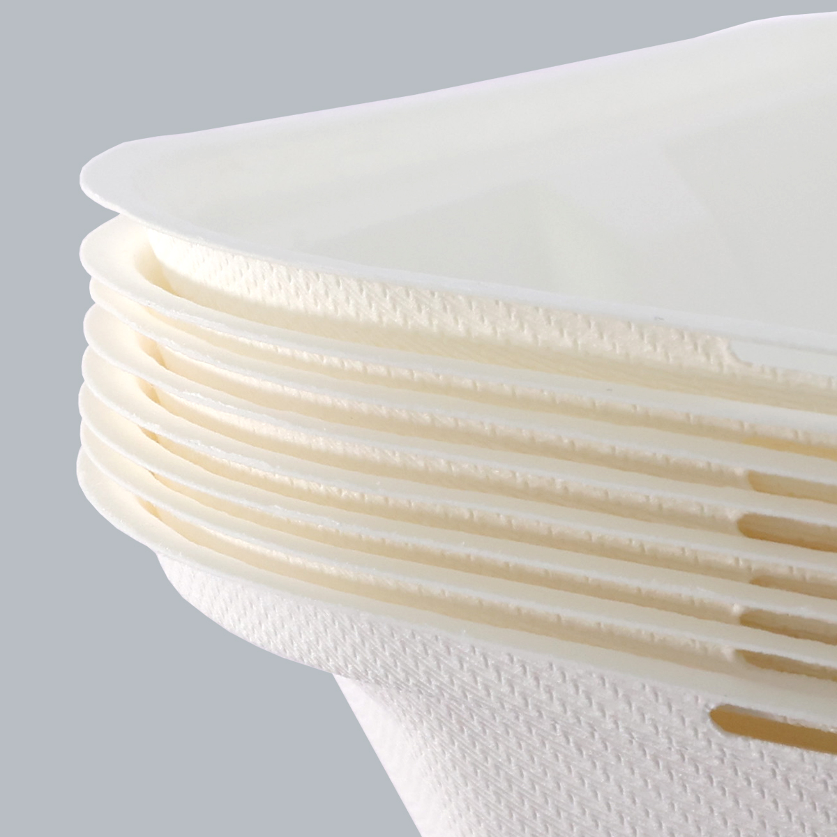 Disposable Eco-Friendly Meal box Eco-Friendly Takeout Containers Biodegradable Tableware 9x6 inch