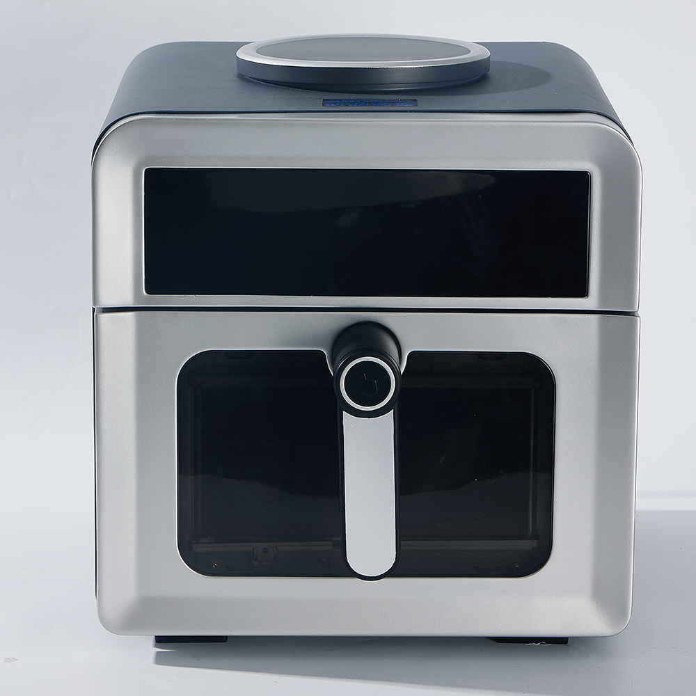 Doublelayer storage space air fryer with visible window
