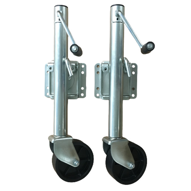 Best quality Trailer Jack with wheel Trailer Jack with Jockey wheel Galvanized Single wheel stands steel hand crank