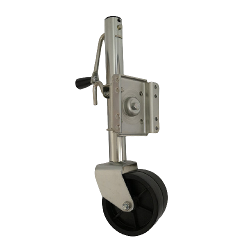 1500lbs trailer jockey wheel with brake trailer jack with swivel plate dual wheel 6'' travel jockey wheel for boat trailer price