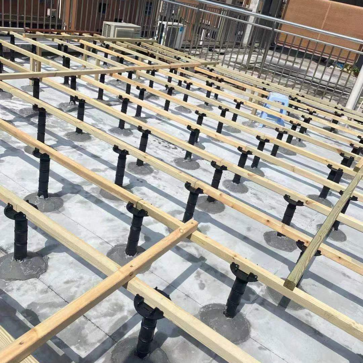 Universal adjustable mini support Prefabricated support Roof balcony wooden floor keel scaffolding stone tile paving
