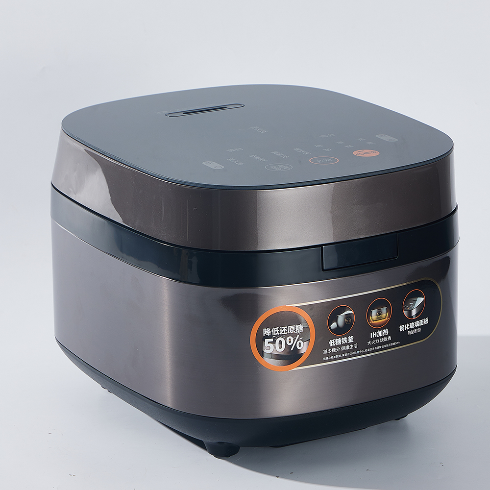 Rice cooker with button control and muti-functional full open lid design rice cooker