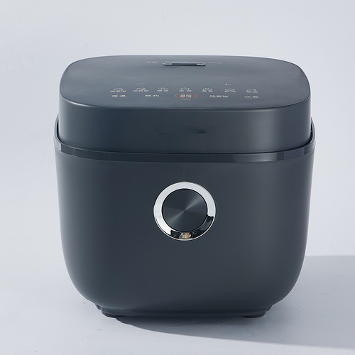 Large capacity rice cooker with steam frame and button control