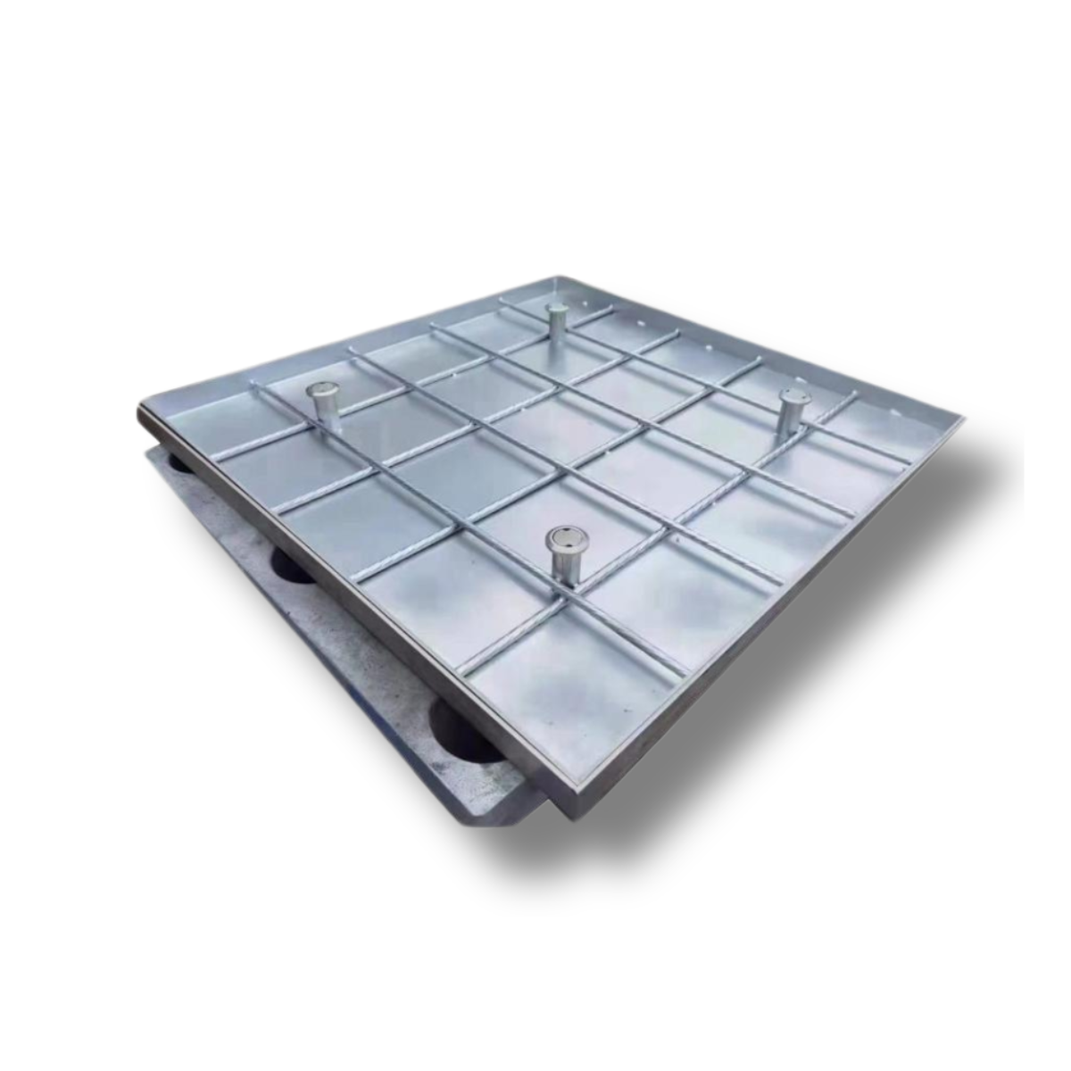 Stainless steel invisible manhole cover 201 Square decorative rain manhole cover Drain cover Manhole cover