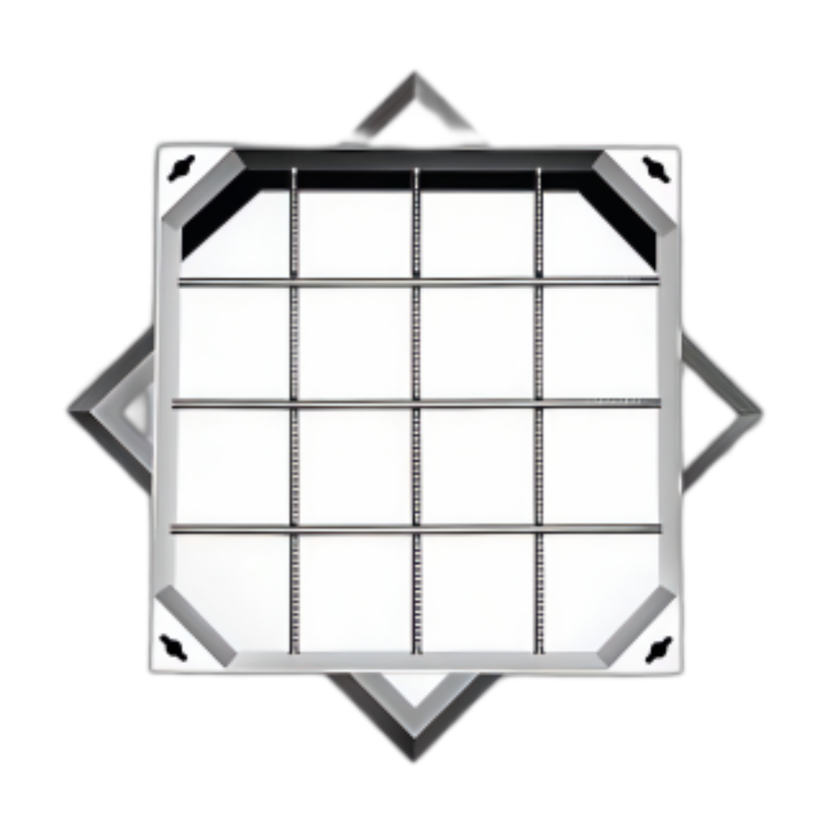 Stainless steel square manhole cover Decorate the round rain cover Manhole cover Custom machining Rain grating Collecting well
