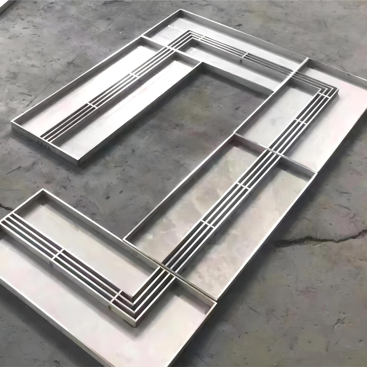 Stainless steel linear gutter cover Precast resin ditch Slit drain cover Concealed gutter cover Squares roads Drainage system