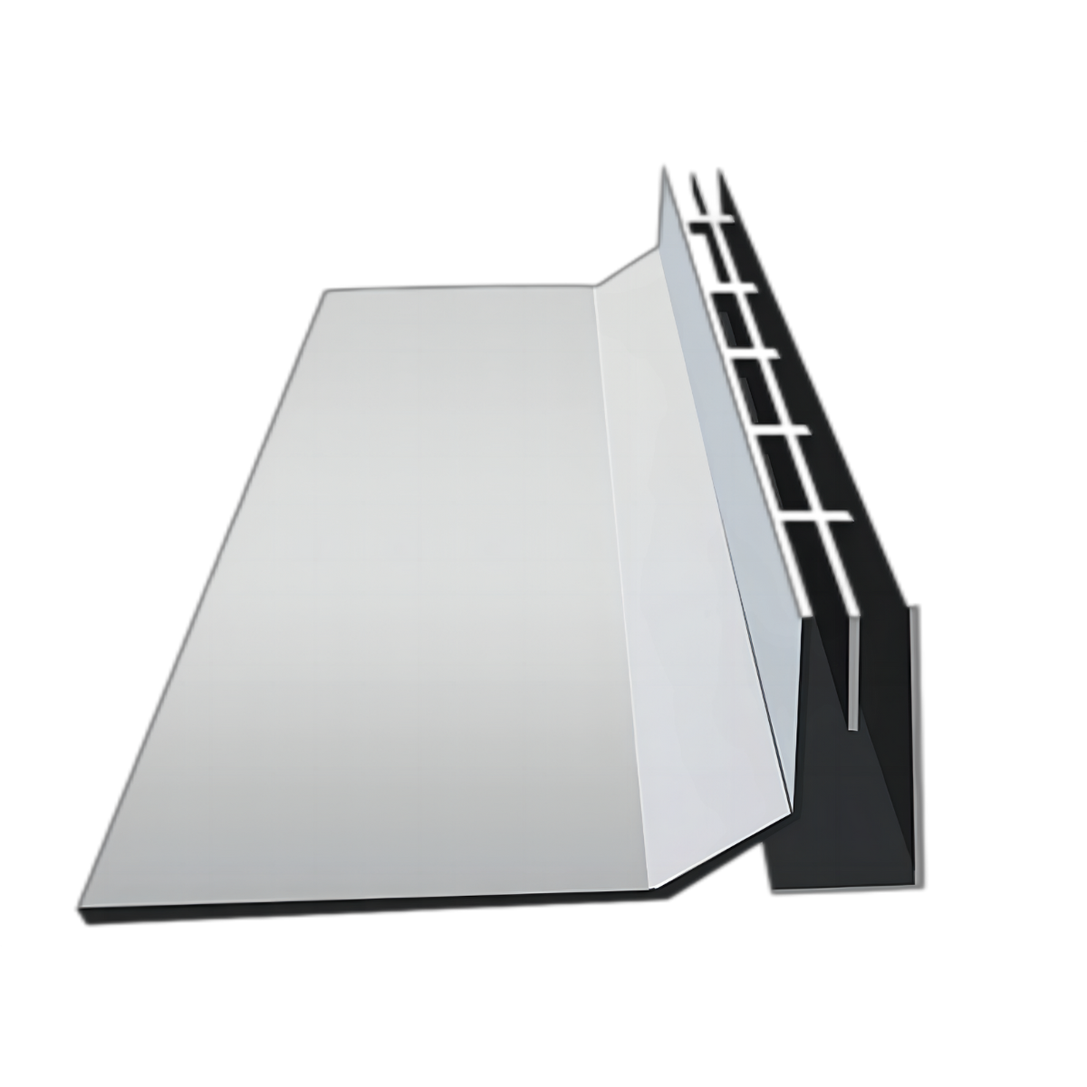 Stainless steel gutter cover Prefabricated resin gutter Linear drainage system Curved invisible sink cover