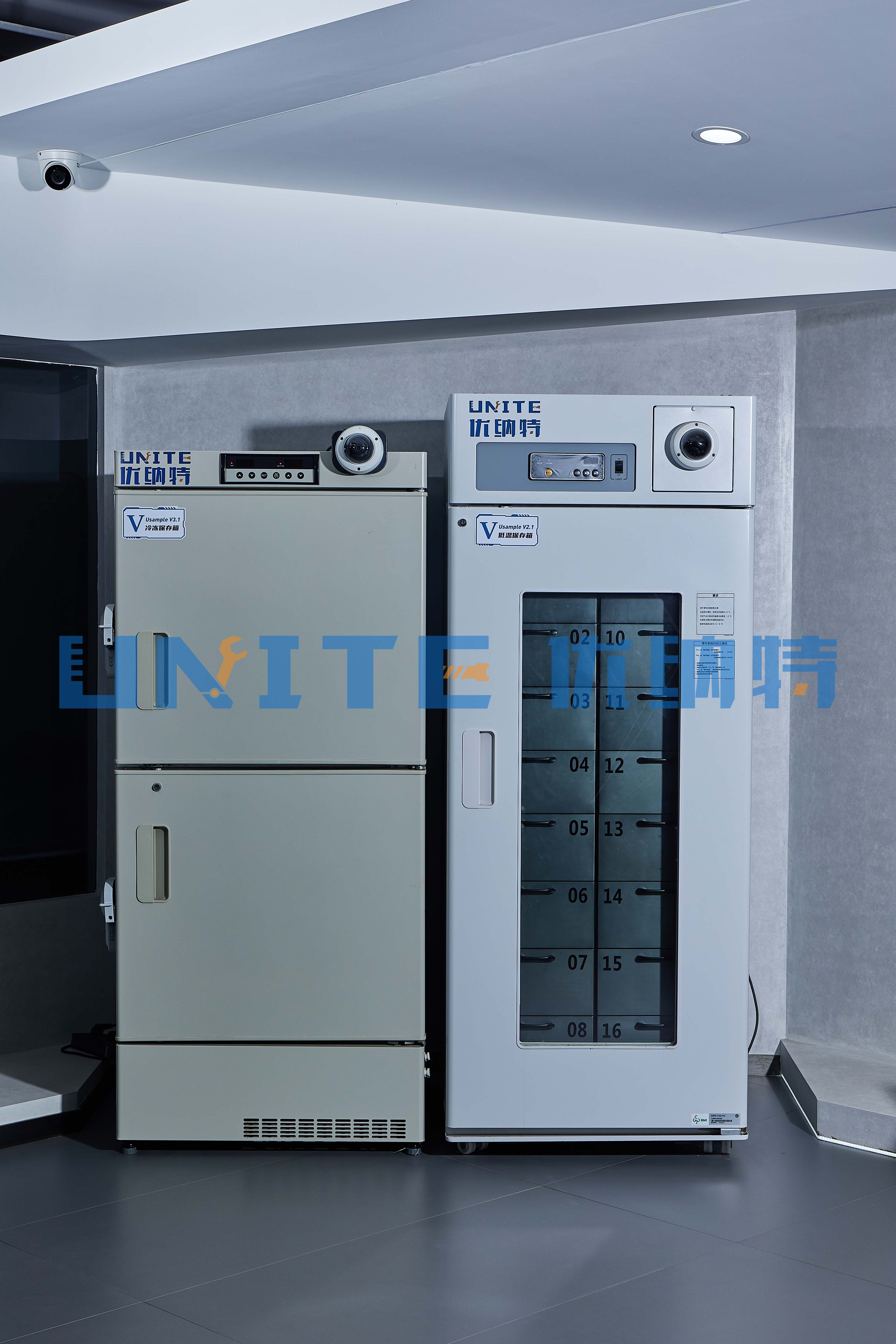 Unite Usample V3.2 -40~-20C Laboratory Sample Management System Matrix IoT Cryopreservation Box for Reagents, Drugs, Consumables