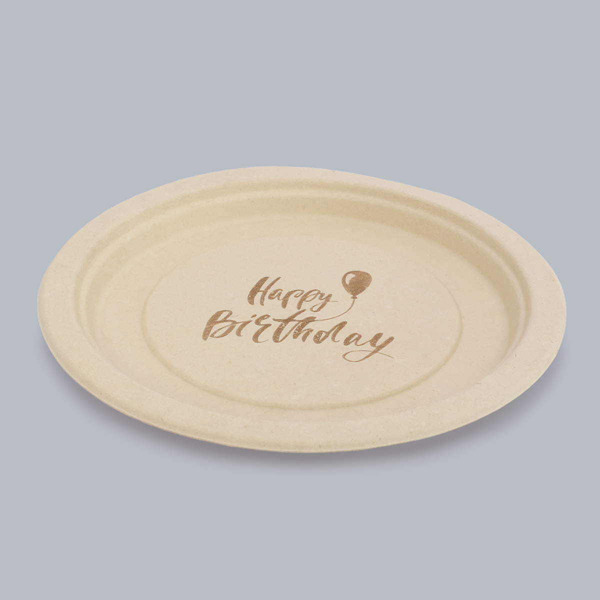 Compostable Paper Plates Disposable Tableware 9-inch Round Plate Eco-Friendly Food Containers