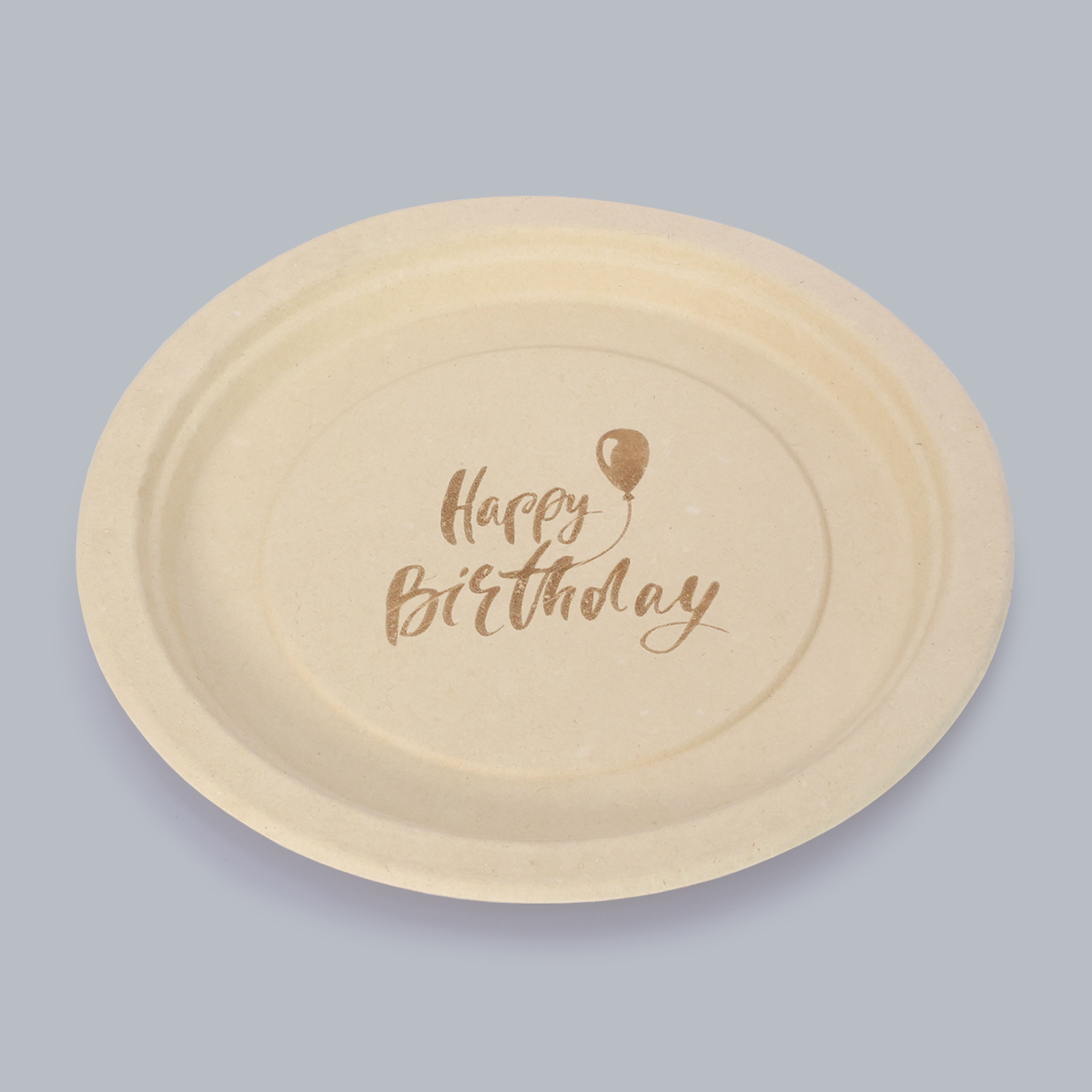 Compostable Paper Plates Disposable Tableware 9-inch Round Plate Eco-Friendly Food Containers