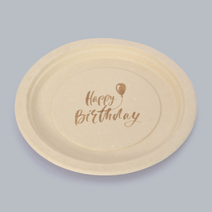 Eco-Friendly Tableware Disposable Tableware 9-inch Round Plate Eco-Friendly Food Containers