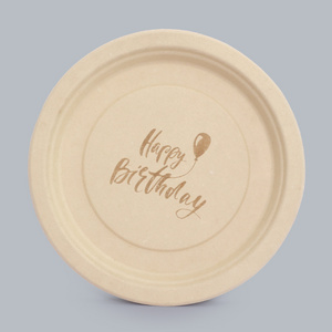 Sustainable Food Packaging Disposable Tableware 9-inch Round Plate Disposable Eco-Friendly Plates